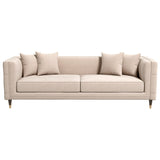 Edward Sofa (Light Cream Velvet) - SOF02106301