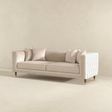 Edward Sofa (Light Cream Velvet) - SOF02106301