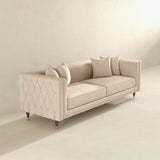 Edward Sofa (Light Cream Velvet) - SOF02106301