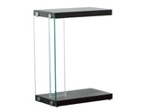 Elaina Chair Side End Table, Glossy Black from Steve Silver - Luna Furniture