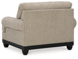 Elbiani Chair and Ottoman in Alloy from Ashley - Luna Furniture