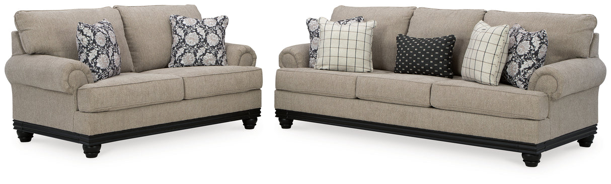 Elbiani Sofa and Loveseat in Alloy - PKG015046