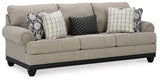 Elbiani Sofa, Loveseat, Chair and Ottoman in Alloy - PKG015047