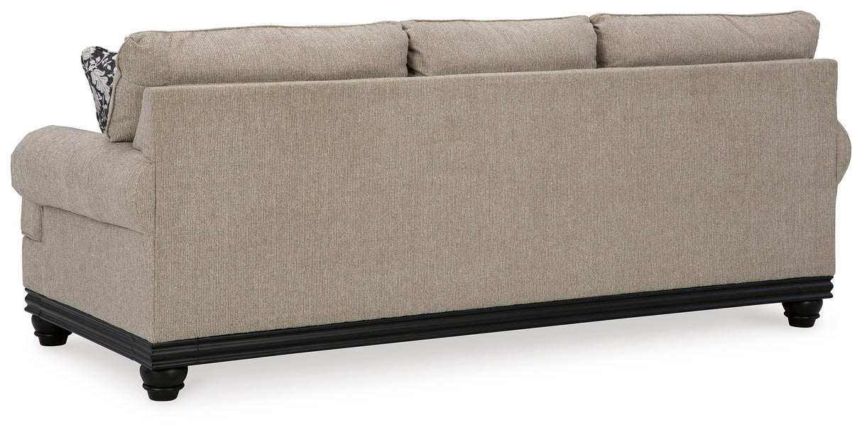 Elbiani Sofa, Loveseat, Chair and Ottoman in Alloy - PKG015047