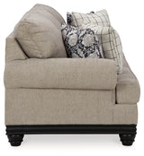 Elbiani Sofa, Loveseat, Chair and Ottoman in Alloy - PKG015047