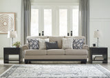 Elbiani Sofa, Loveseat, Chair and Ottoman in Alloy - PKG015047