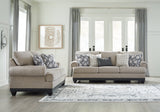 Elbiani Sofa, Loveseat, Chair and Ottoman in Alloy - PKG015047