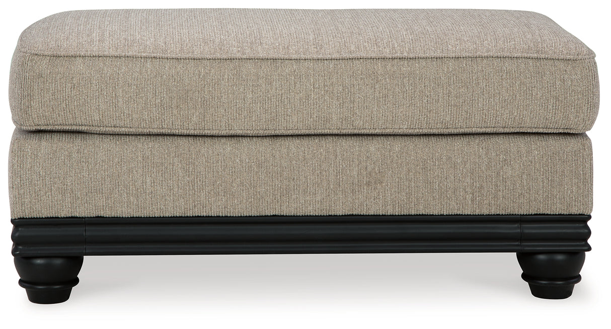 Elbiani Sofa, Loveseat, Chair and Ottoman in Alloy - PKG015047