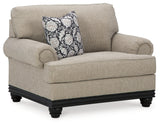 Elbiani Sofa, Loveseat, Chair and Ottoman in Alloy - PKG015047