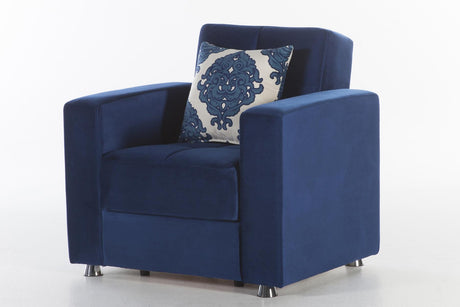 Elegant Armchair (Roma Navy) 2 Pieces - 10-ELE-N839D-01-0