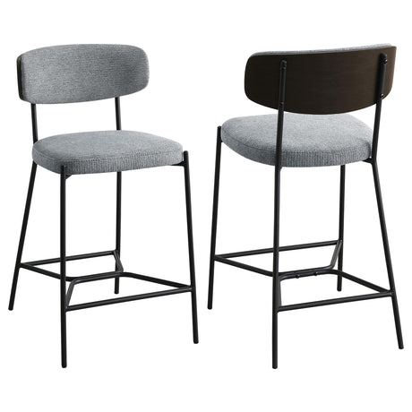 Elison Counter Height Bar Stool Grey (Set of 2) from Coaster - Luna Furniture