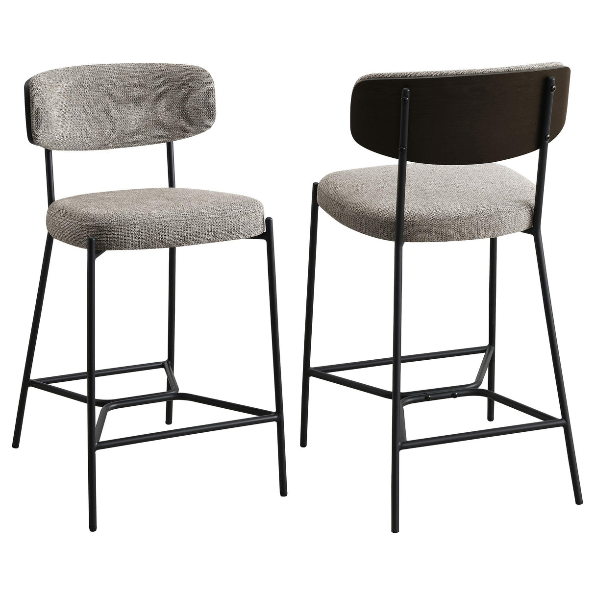 Elison Counter Height Bar Stool Light Brown (Set of 2) from Coaster - Luna Furniture