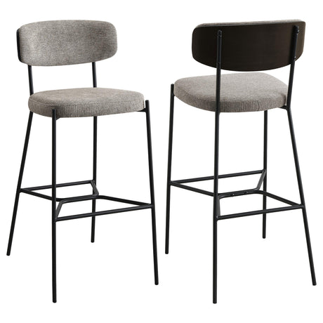 Elison Pub Height Bar Stool Light Brown (Set of 2) from Coaster - Luna Furniture