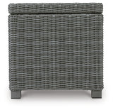 Elite Park Outdoor Coffee Table with 2 End Tables in Gray - PKG013867