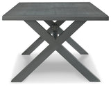 Elite Park Outdoor Dining Table and 4 Chairs in Gray - PKG014905