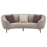 Ellorie 2-piece Upholstered Curved Sofa Set Beige from Coaster - Luna Furniture