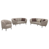 Ellorie 3-piece Upholstered Curved Sofa Set Beige from Coaster - Luna Furniture