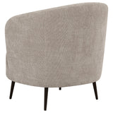 Ellorie Beige Upholstered Channel Back Curved Chair from Coaster - Luna Furniture