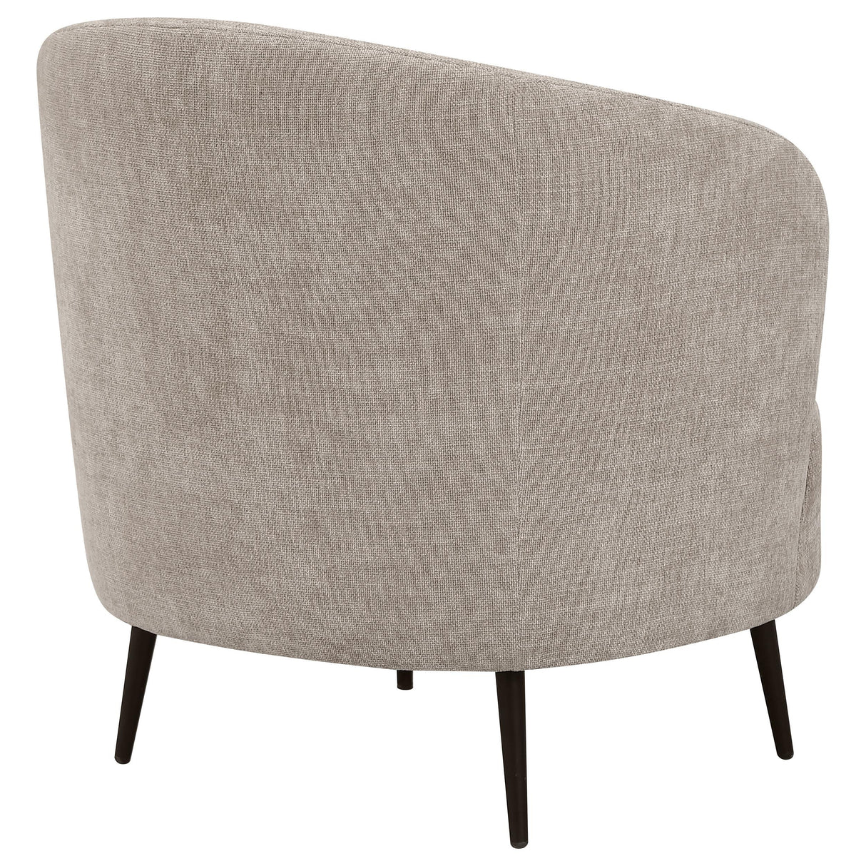 Ellorie Beige Upholstered Channel Back Curved Chair from Coaster - Luna Furniture