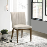 Elmwood Beige Fabric Dining Chair (Set Of 2) - DCH00402801