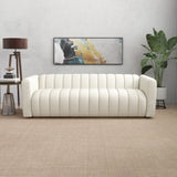 Elrosa Channel Tufted Beige Boucle Sofa - SOF00301111