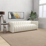 Elrosa Channel Tufted Beige Boucle Sofa - SOF00301111