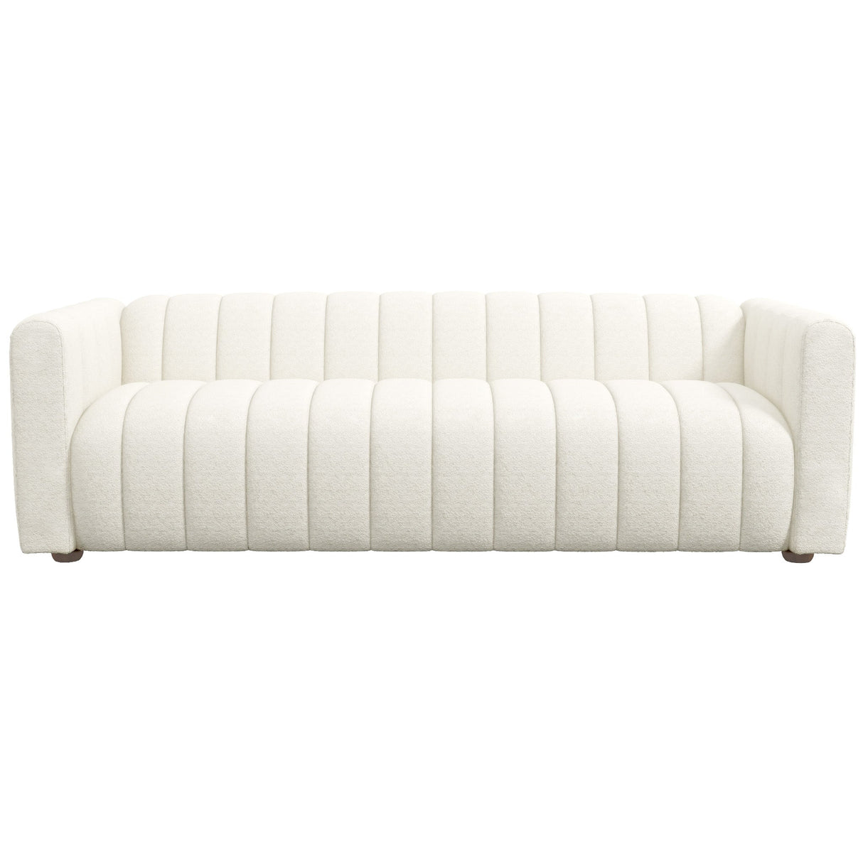 Elrosa Channel Tufted Beige Boucle Sofa - SOF00301111