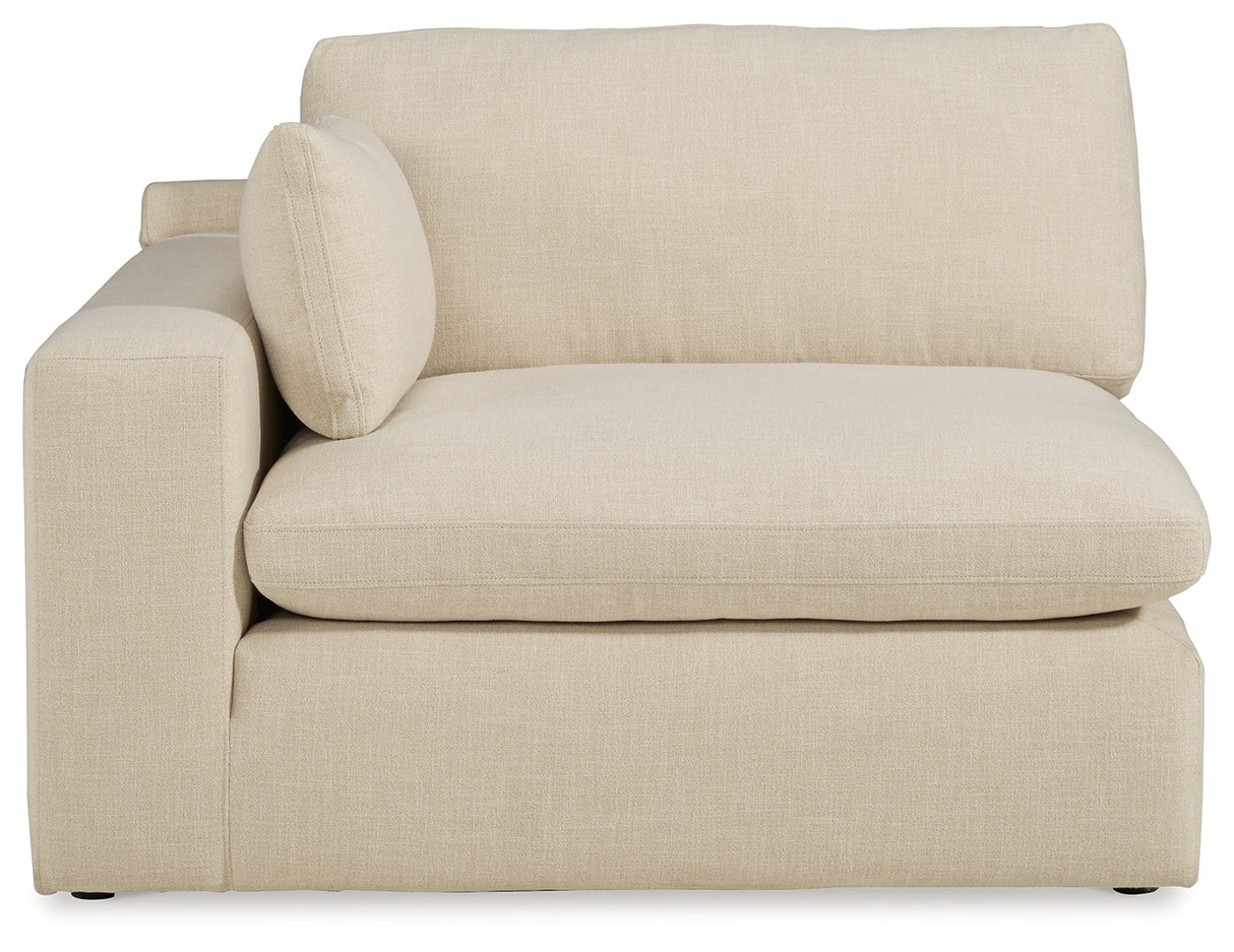 Elyza 2-Piece Sectional with Ottoman in Linen - PKG012963