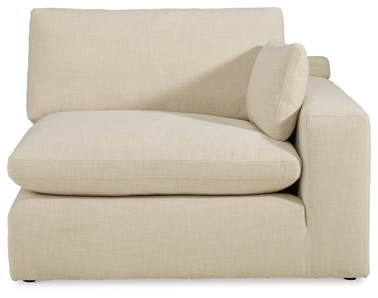 Elyza 2-Piece Sectional with Ottoman in Linen - PKG012963