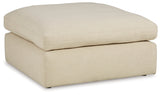 Elyza 2-Piece Sectional with Ottoman in Linen - PKG012963