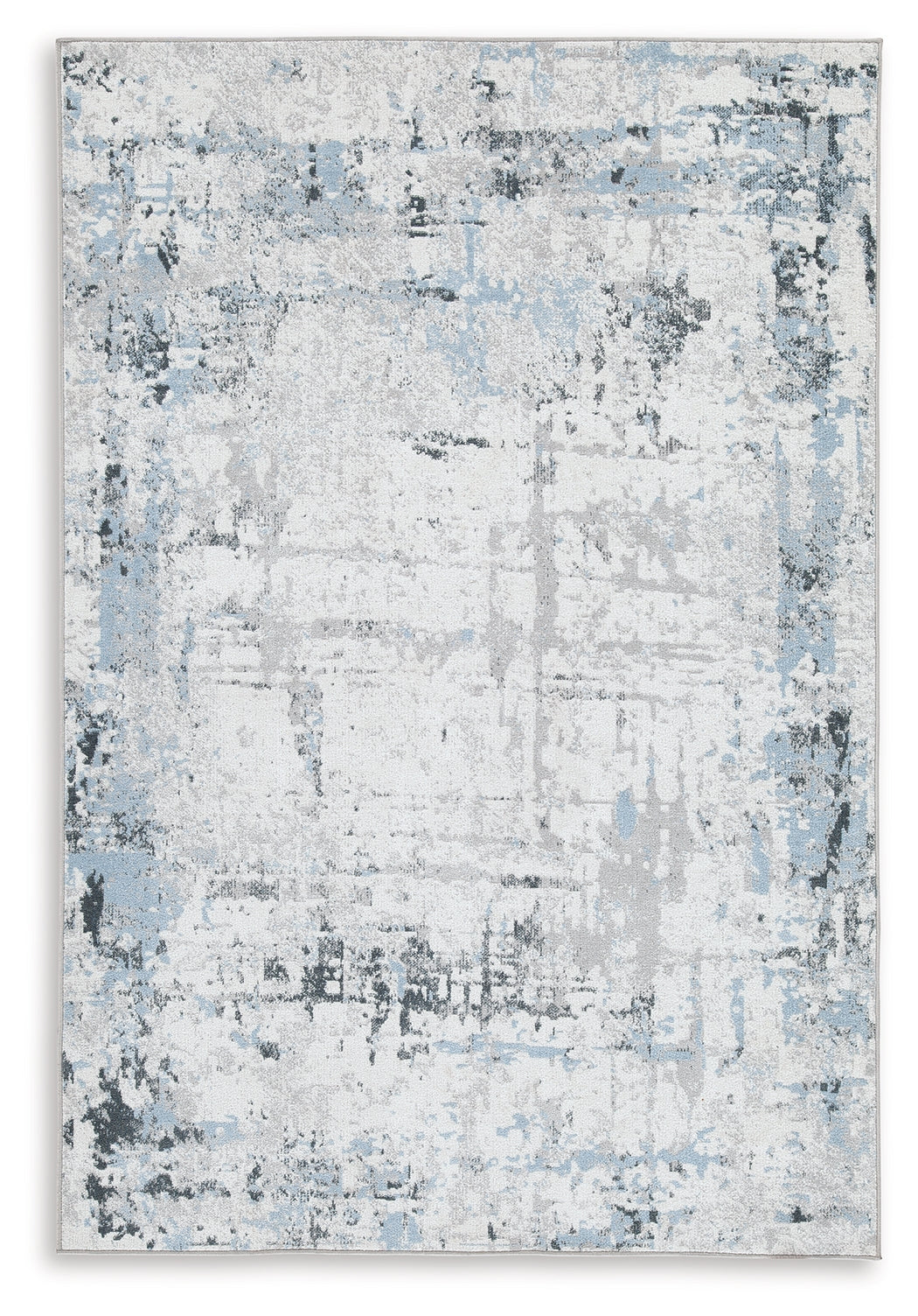 Emertonly Blue/White/Gray Large Rug - R406981