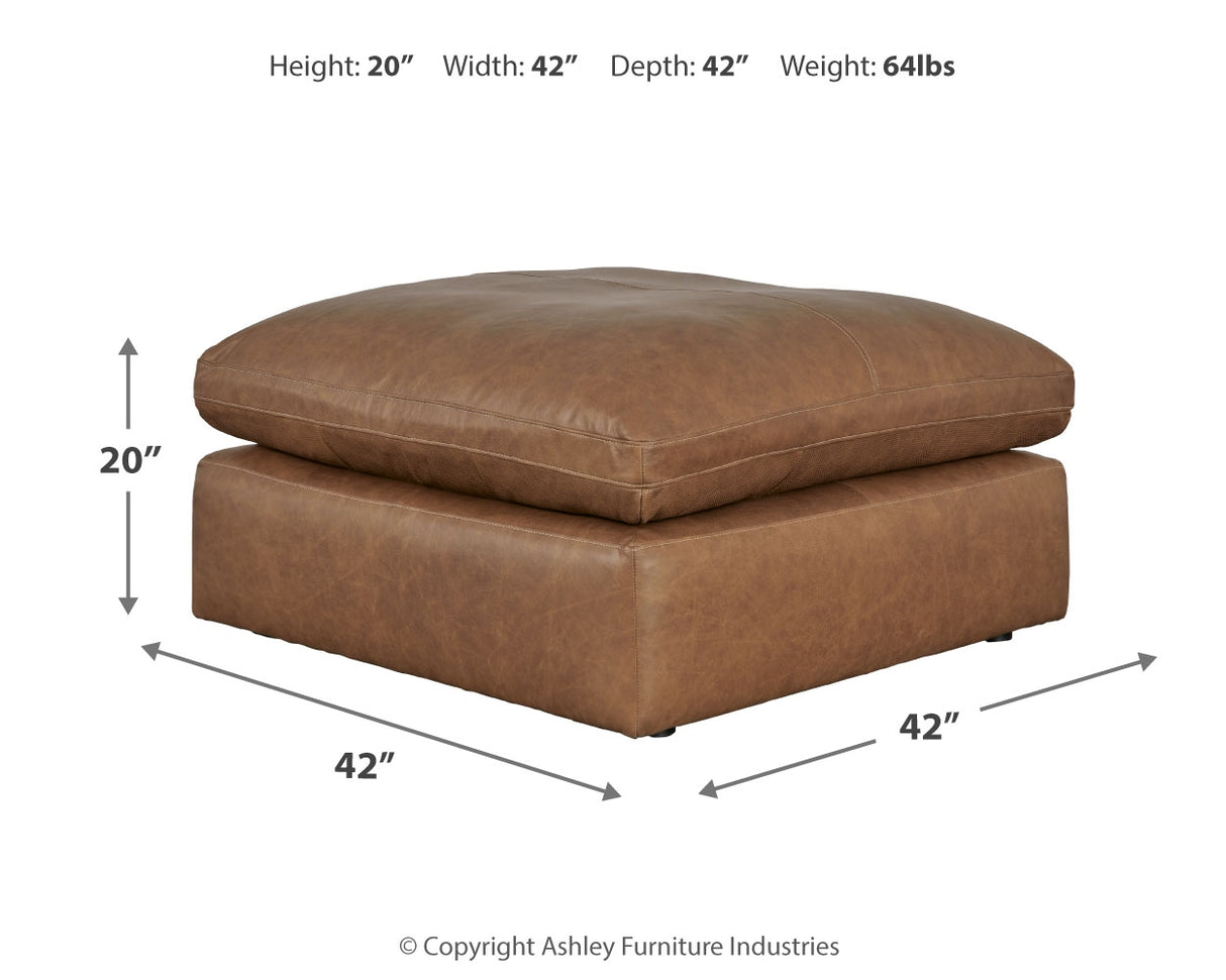 Emilia 7-Piece Sectional with Ottoman in Caramel - PKG015084