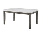 Emily White Marble Top Dining Table from Steve Silver - Luna Furniture