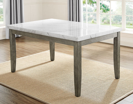 Emily White Marble Top Dining Table - EM500WT