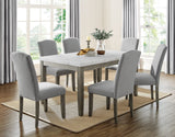 Emily White Marble Top Dining Table from Steve Silver - Luna Furniture