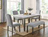 Emily White Marble Top Dining Table from Steve Silver - Luna Furniture