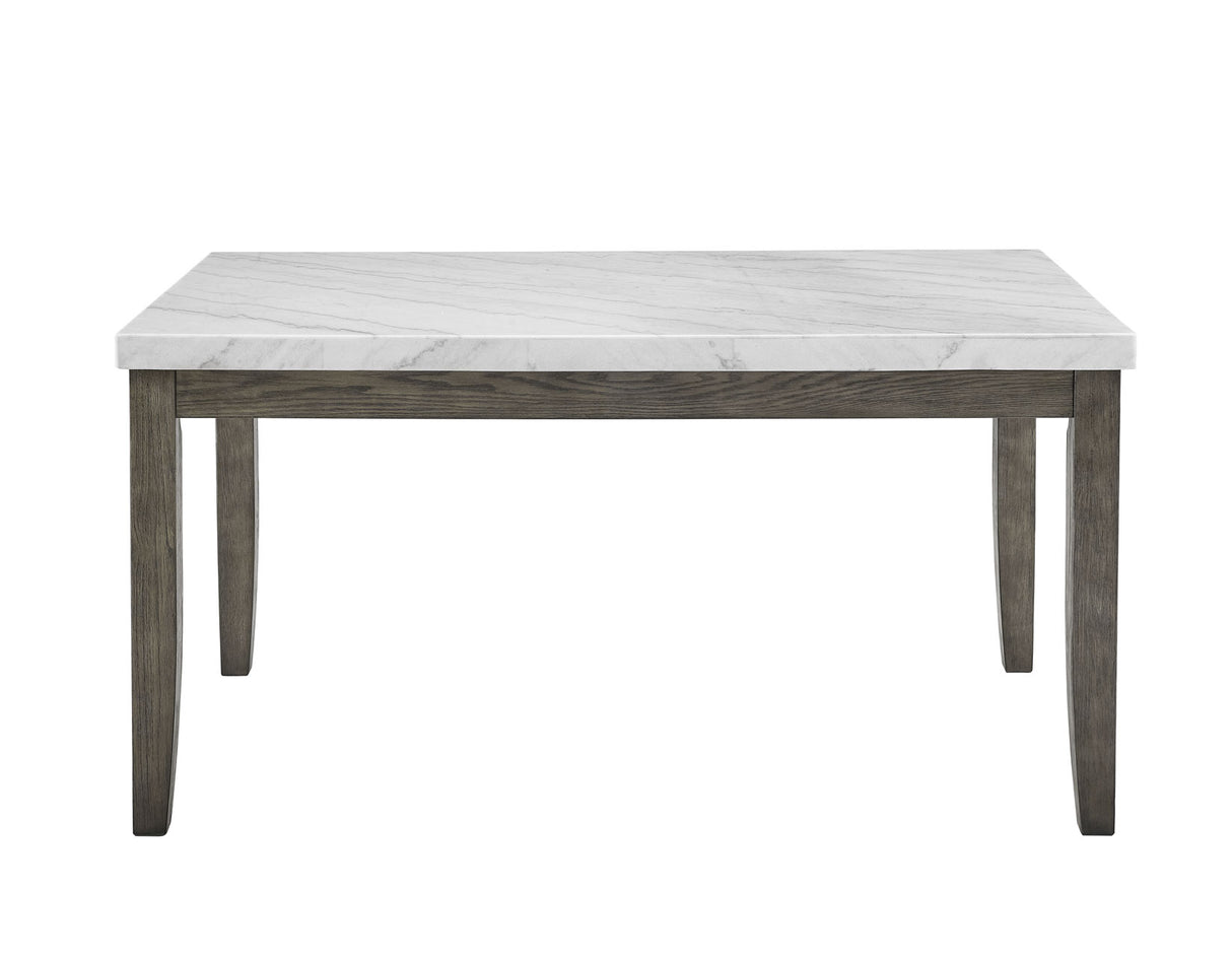 Emily White Marble Top Dining Table from Steve Silver - Luna Furniture