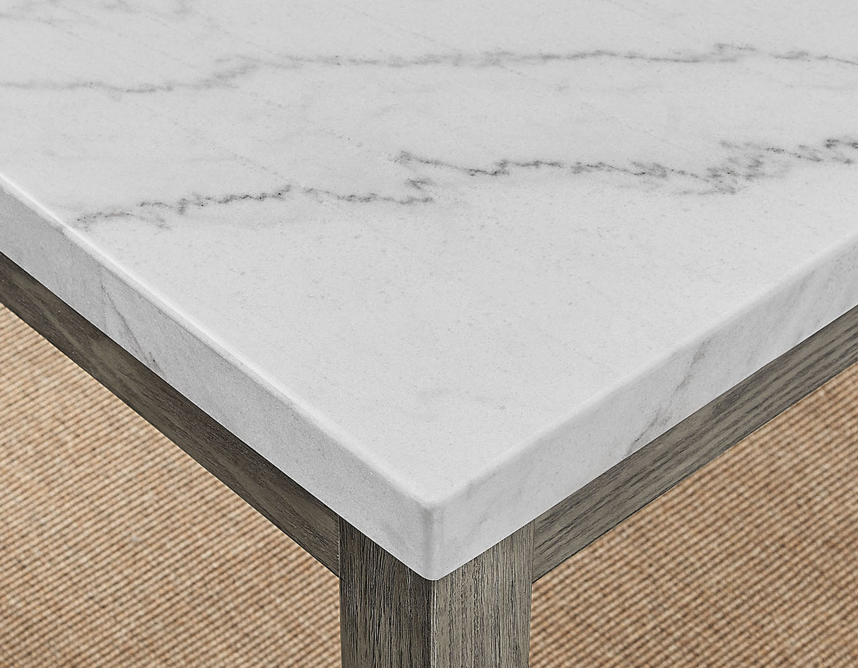 Emily White Marble Top Dining Table from Steve Silver - Luna Furniture