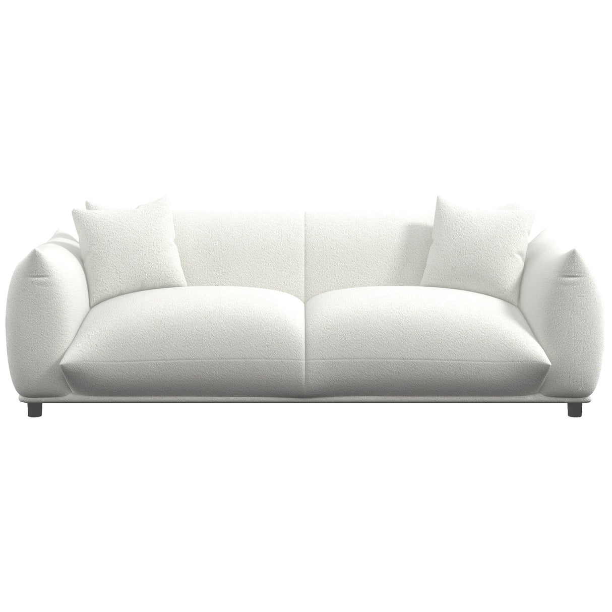 Emma Mid Century Modern Luxury Cream Boucle Sofa - SOF00302811