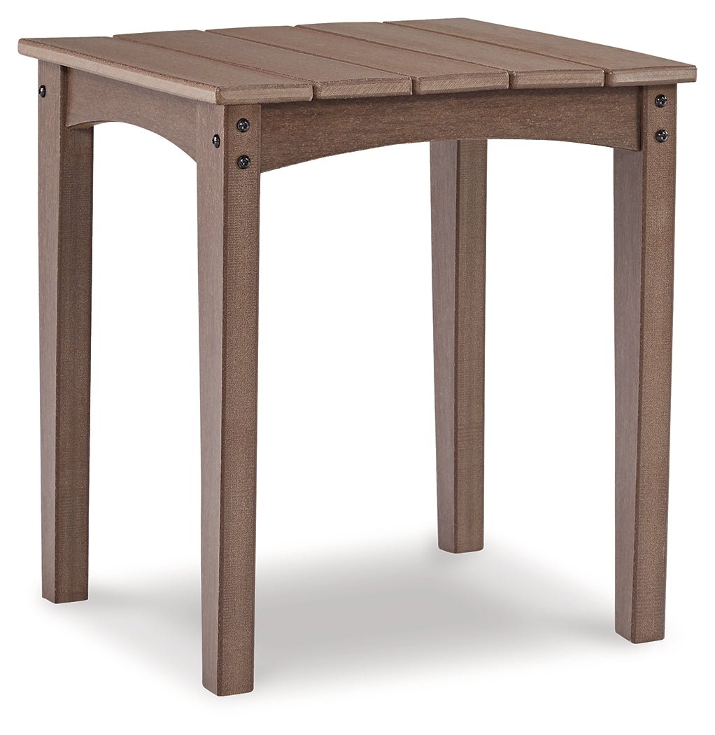 Emmeline Outdoor Coffee Table with 2 End Tables in Brown - PKG013850