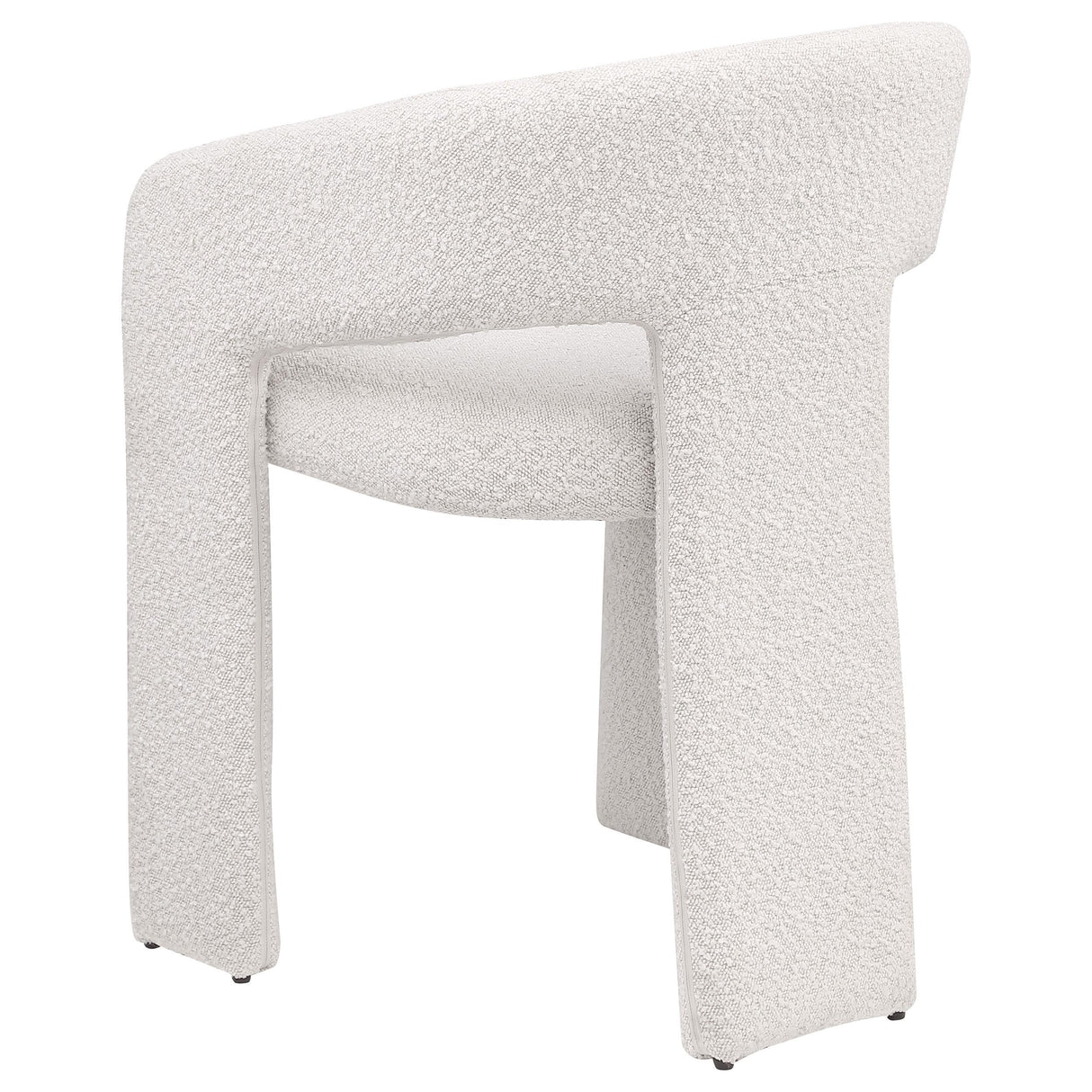 Eudora Boucle Upholstered Dining Side Chair Cream from Coaster - Luna Furniture