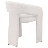 Eudora Boucle Upholstered Dining Side Chair Cream from Coaster - Luna Furniture