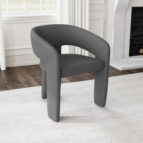 Eudora Boucle Upholstered Dining Side Chair Grey from Coaster - Luna Furniture