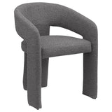 Eudora Boucle Upholstered Dining Side Chair Grey from Coaster - Luna Furniture