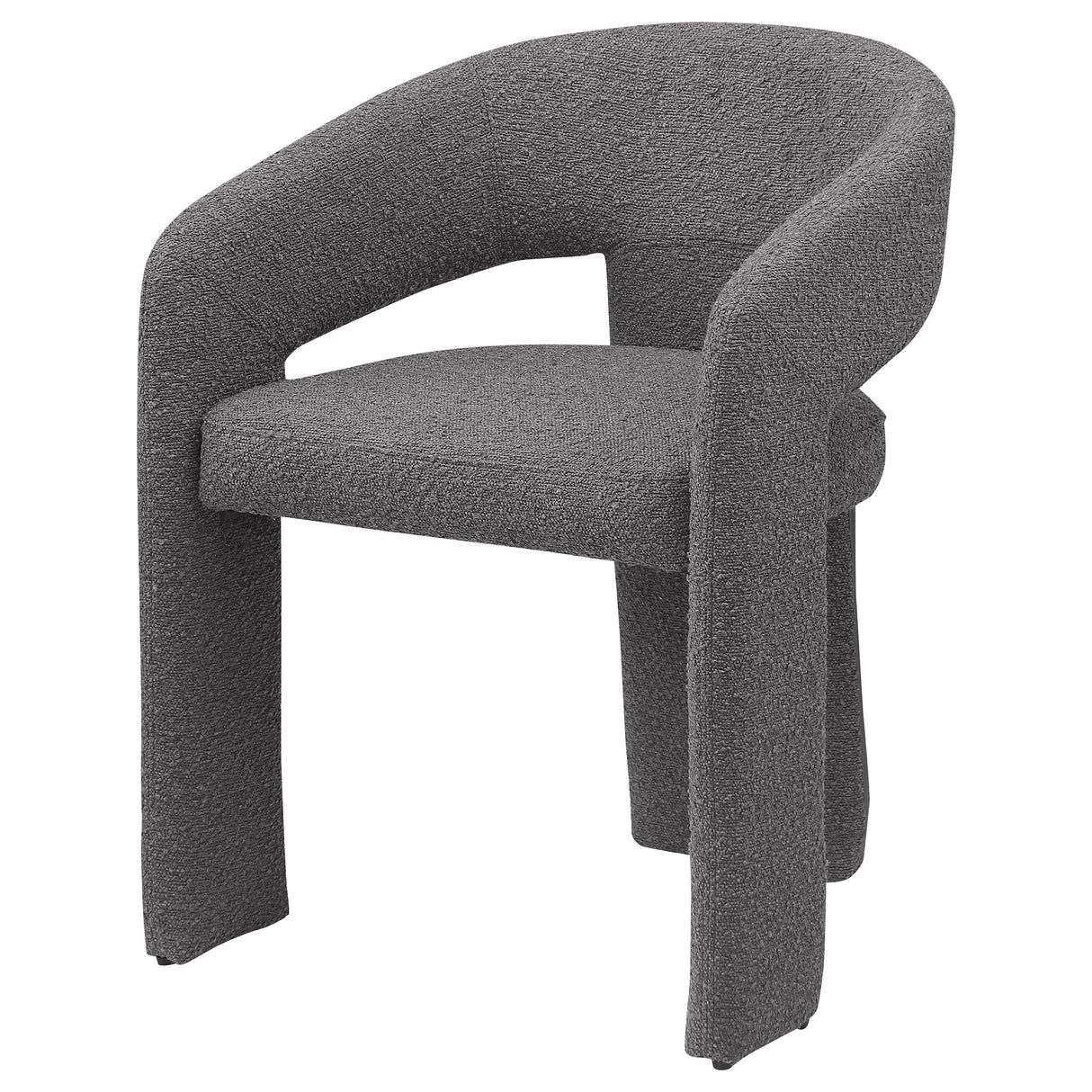 Eudora Boucle Upholstered Dining Side Chair Grey from Coaster - Luna Furniture