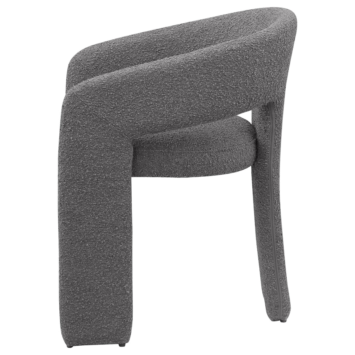 Eudora Boucle Upholstered Dining Side Chair Grey from Coaster - Luna Furniture