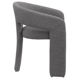 Eudora Boucle Upholstered Dining Side Chair Grey from Coaster - Luna Furniture