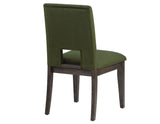 Evan 6-Piece 78-96-inch Table Set with Green Velvet Chairs from Steve Silver - Luna Furniture