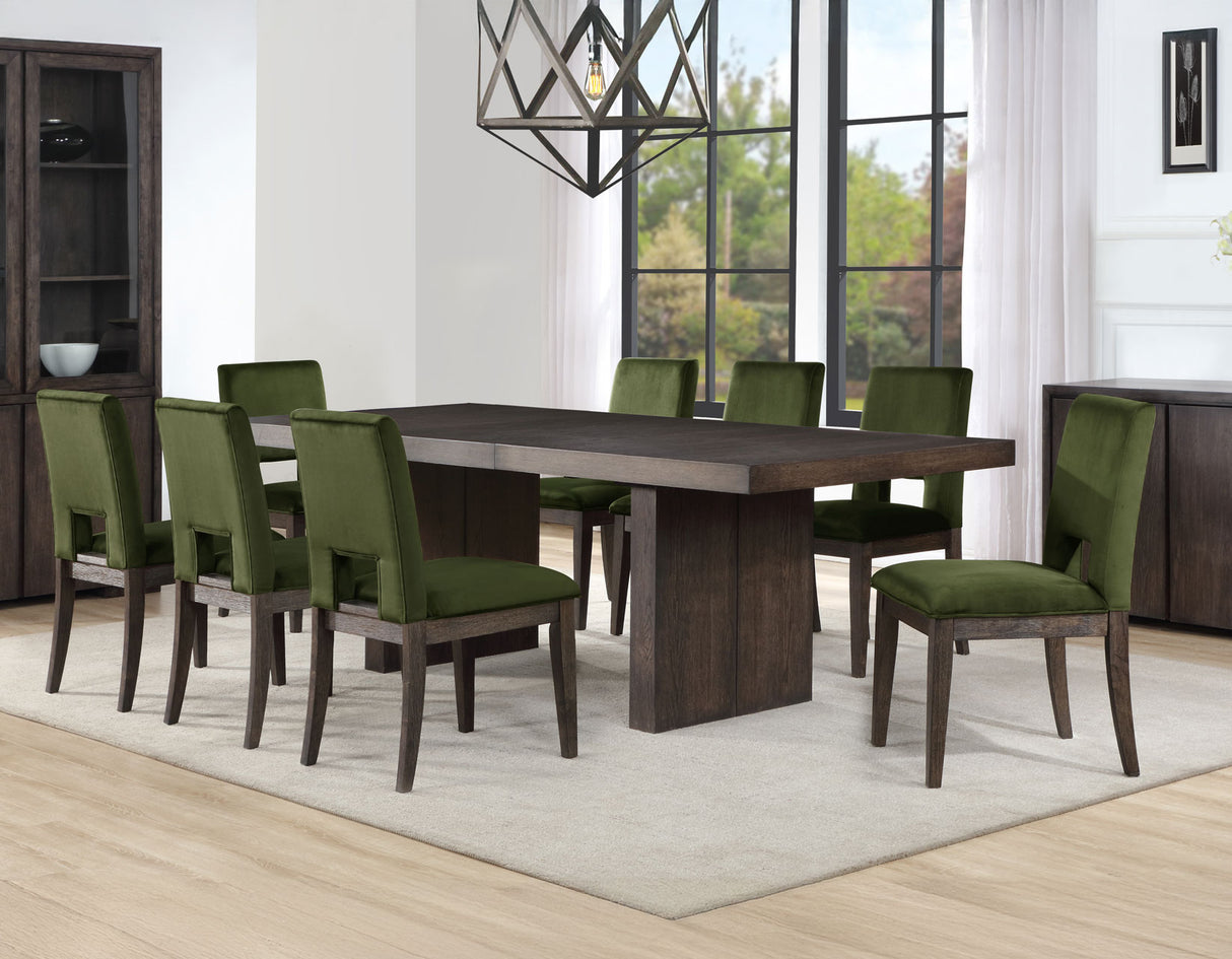 Evan 78-96 inch Dining Table with 18″ Leaf from Steve Silver - Luna Furniture