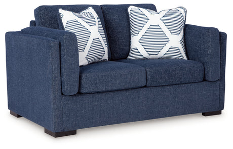 Evansley Navy Loveseat - 5450235